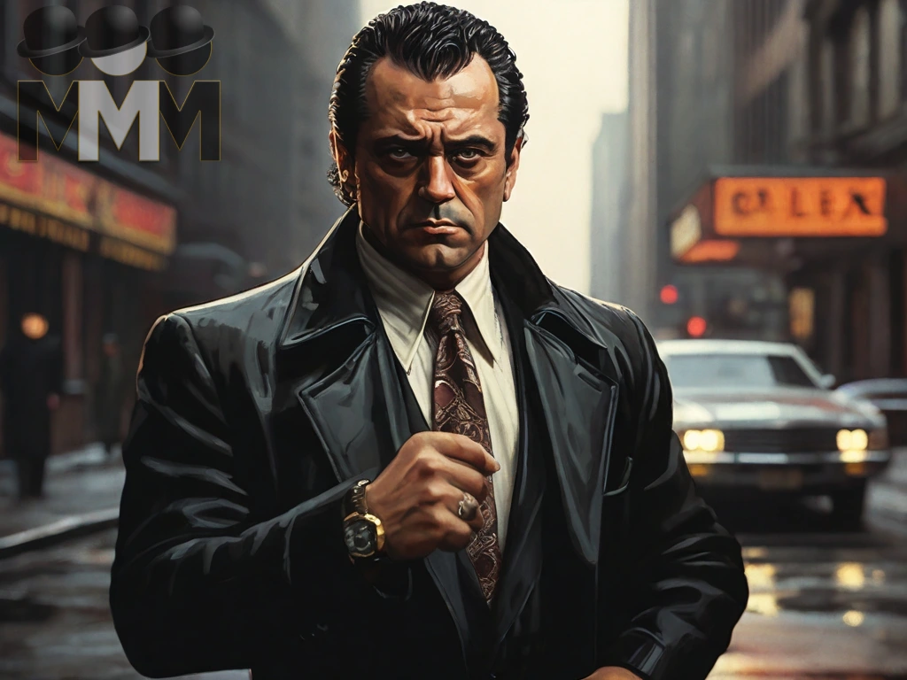 You're Late.  Angry Mobster showing his watch, unimpressed with your timekeeping - Made Man Mafia